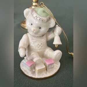 Lenox 2000 Teddy’s Millenium Wish LE porcelain bear ornament